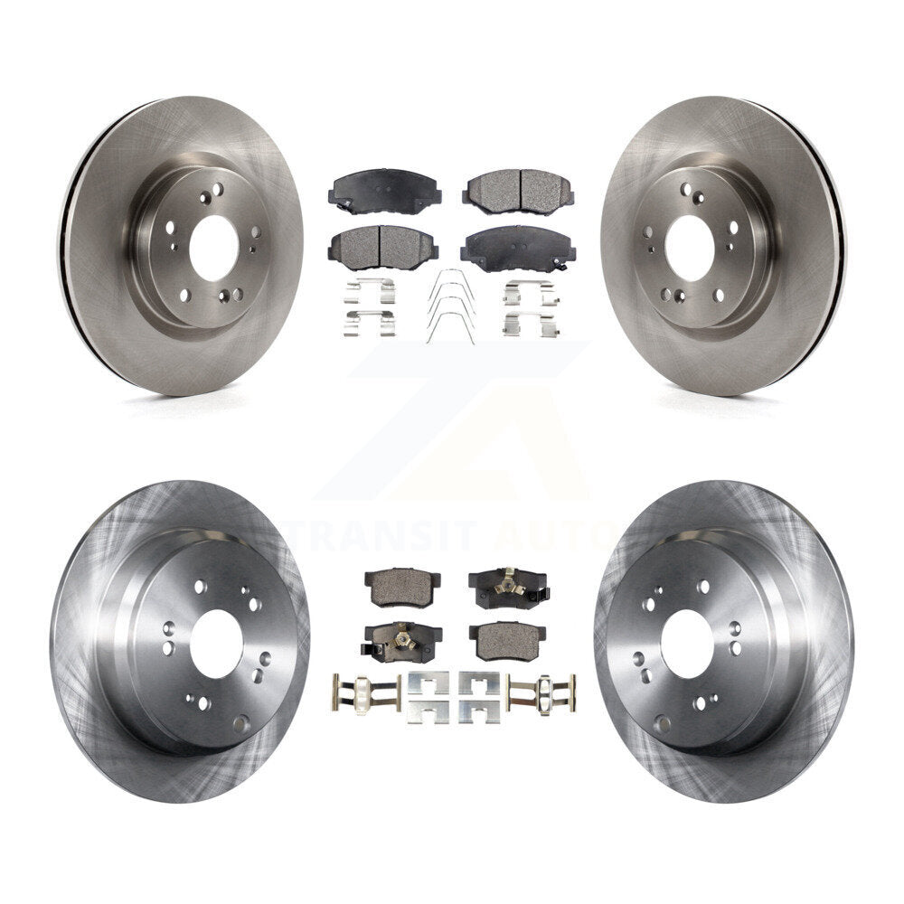 [Avant + Arrière] Kit de Disque et plaquette (céramique) de frein pour 2012-2016 Honda CR-V FWD K8T-101574