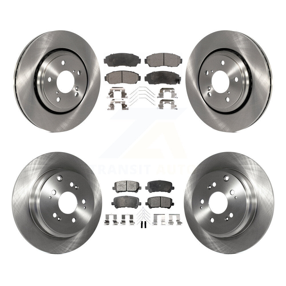 [Avant + Arrière] Kit de Disque et plaquette (céramique) de frein pour 2015-2017 Honda Odyssey K8T-101576