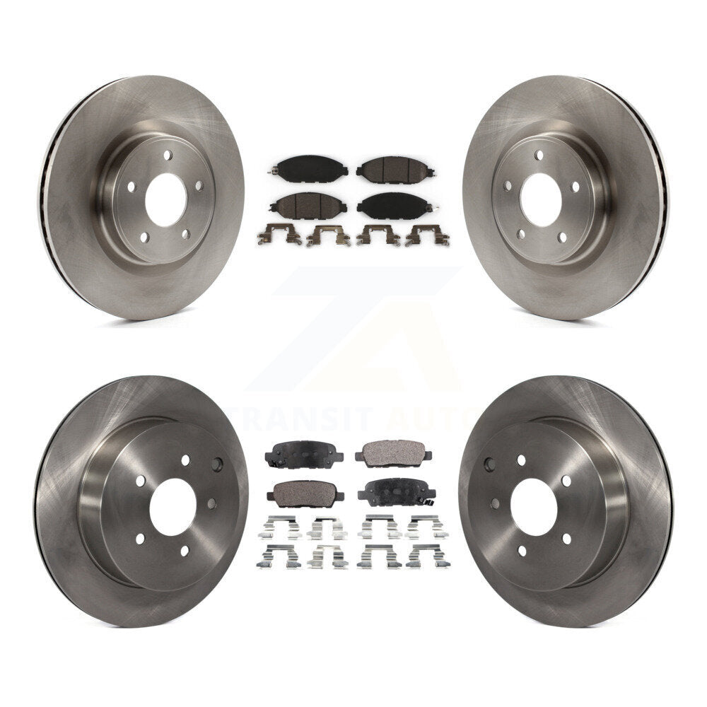 [Avant + Arrière] Kit de Disque et plaquette (céramique) de frein pour Nissan Pathfinder Murano INFINITI QX60 JX35 K8T-101578