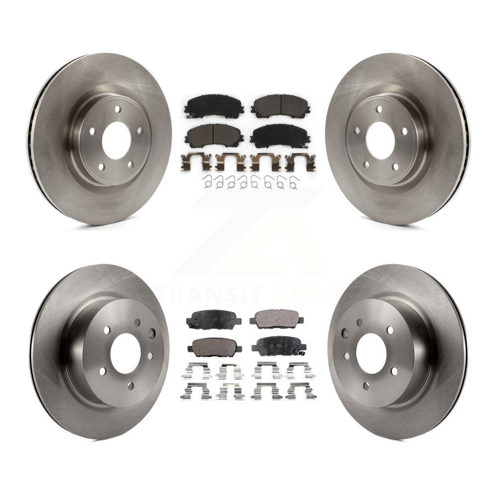 [Avant + Arrière] Kit de Disque et plaquette (céramique) de frein pour 2016-2017 INFINITI QX50 K8T-101580