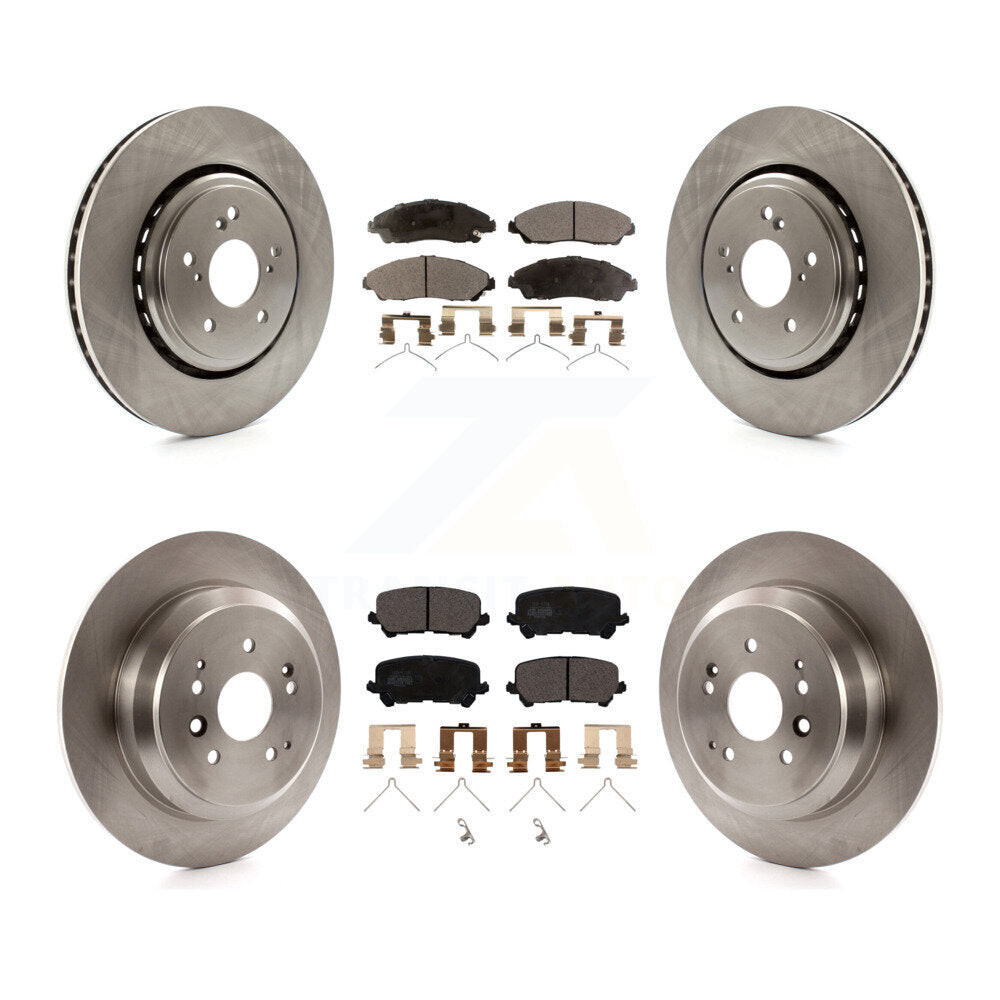 [Avant + Arrière] Kit de Disque et plaquette (céramique) de frein pour 2014-2016 Acura MDX K8T-101582