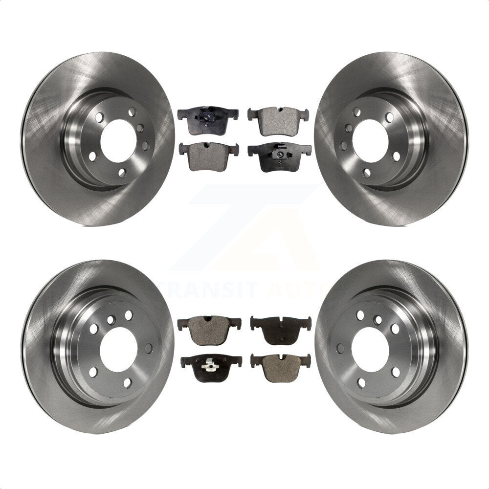 [Avant + Arrière] Kit de Disque et plaquette (céramique) de frein pour 2016 BMW 428i xDrive sans Blue Painted Calipers K8T-101584 par Transit Auto