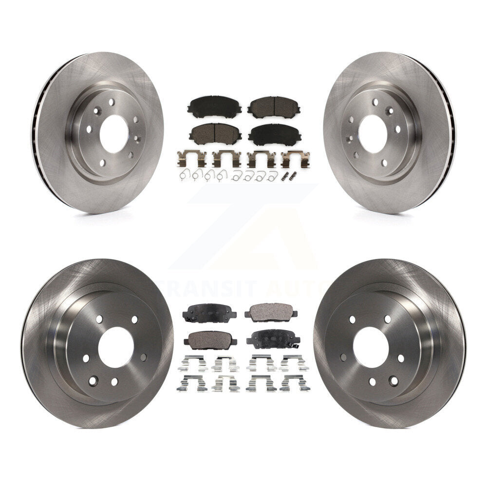 [Avant + Arrière] Kit de Disque et plaquette (céramique) de frein pour Nissan Rogue Sport Qashqai K8T-101596