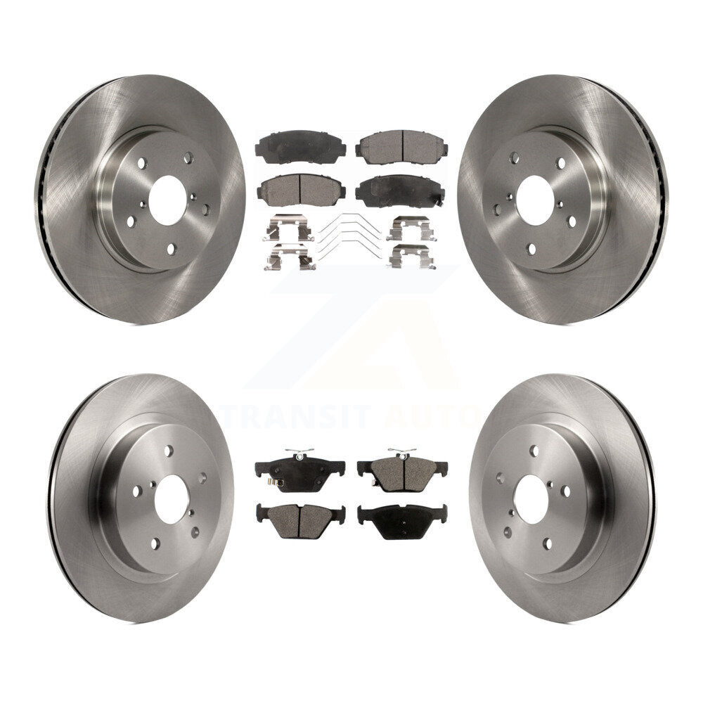 [Avant + Arrière] Kit de Disque et plaquette (céramique) de frein pour 2016-2019 Subaru Legacy 2.5L K8T-101603