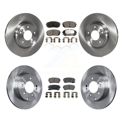 [Avant + Arrière] Kit de Disque et plaquette (céramique) de frein pour 2015-2016 Hyundai Sonata GAS engine avec Manual Parking K8T-101605