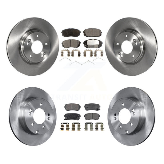 [Avant + Arrière] Kit de Disque et plaquette (céramique) de frein pour 2015-2016 Hyundai Sonata GAS engine avec Manual Parking K8T-101605