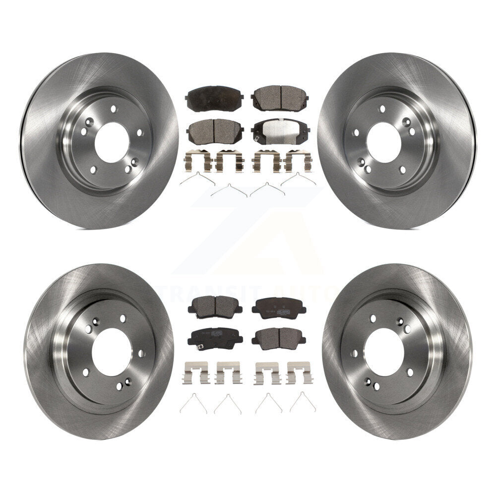 [Avant + Arrière] Kit de Disque et plaquette (céramique) de frein pour Kia Optima avec Electric Parking K8T-101606