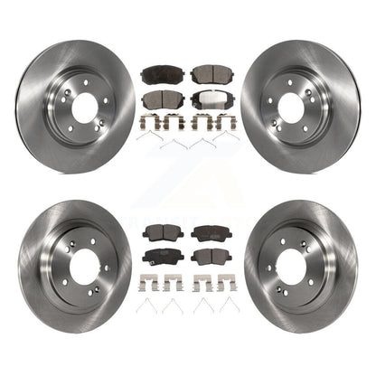 [Avant + Arrière] Kit de Disque et plaquette (céramique) de frein pour Kia Optima avec Electric Parking K8T-101606
