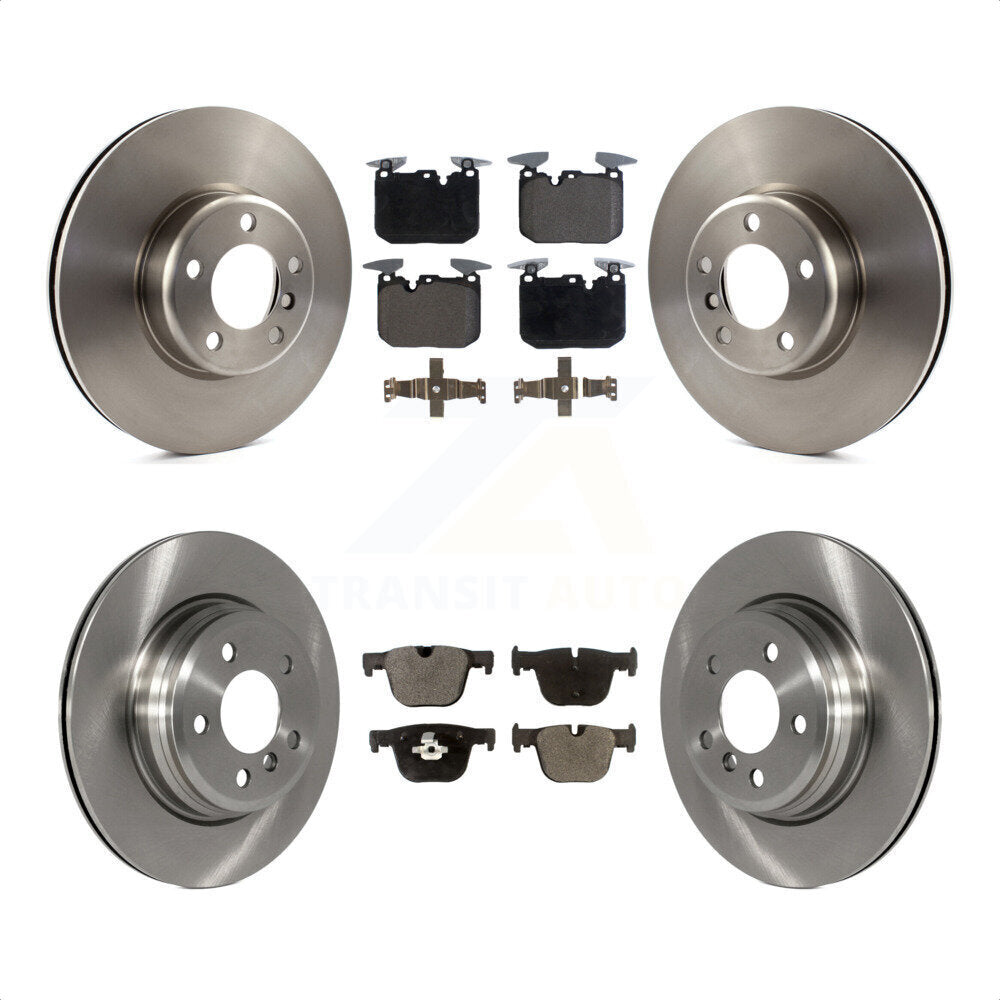 [Avant + Arrière] Kit de Disque et plaquette (céramique) de frein pour BMW 340i xDrive 435i 440i Gran Coupe ActiveHybrid 3 sans Blue Painted Calipers K8T-101615 par Transit Auto