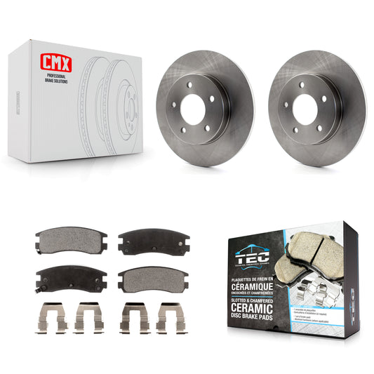 [Arrière] Kit de Disque et plaquette (céramique) de frein pour Cadillac DeVille Buick Park Avenue Eldorado Seville Riviera Oldsmobile Aurora Allante Toronado K8T-101621