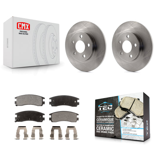 [Arrière] Kit de Disque et plaquette (céramique) de frein pour Cadillac DeVille Buick Park Avenue Seville Pontiac Bonneville K8T-101623