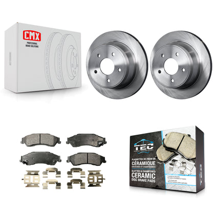 [Arrière] Kit de Disque et plaquette (céramique) de frein pour Chevrolet S10 Blazer GMC Sonoma Jimmy Oldsmobile Bravada Isuzu Hombre K8T-101624