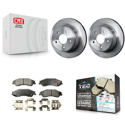 [Arrière] Kit de Disque et plaquette (céramique) de frein pour Chevrolet S10 Blazer GMC Sonoma Jimmy Oldsmobile Bravada Isuzu Hombre K8T-101624