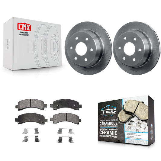 [Arrière] Kit de Disque et plaquette (céramique) de frein pour 2002 Chevrolet Suburban 1500 Avalanche avec Single Piston Caliper K8T-101628