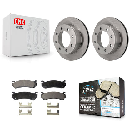 [Arrière] Kit de Disque et plaquette (céramique) de frein pour Chevrolet Silverado 2500 HD GMC Sierra 3500 Classic Suburban Yukon XL Avalanche K8T-101629
