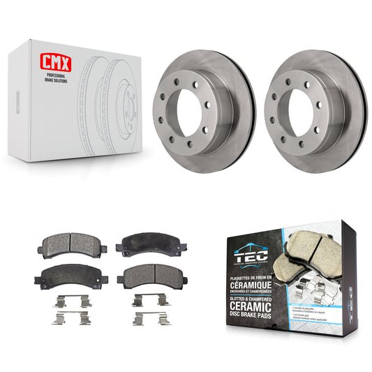 [Arrière] Kit de Disque et plaquette (céramique) de frein pour Chevrolet Express 3500 2500 GMC Savana K8T-101630