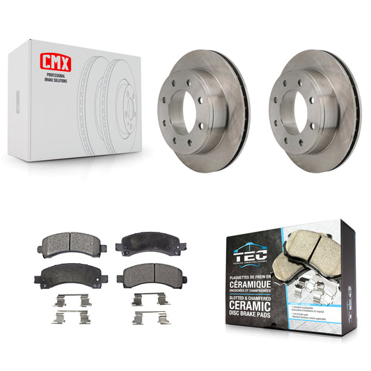 [Arrière] Kit de Disque et plaquette (céramique) de frein pour Chevrolet Express 2500 GMC 3500 Savana K8T-101632