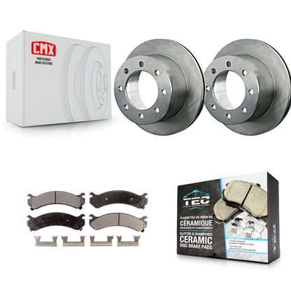 [Arrière] Kit de Disque et plaquette (céramique) de frein pour Chevrolet Silverado 3500 HD GMC Sierra Classic K8T-101638