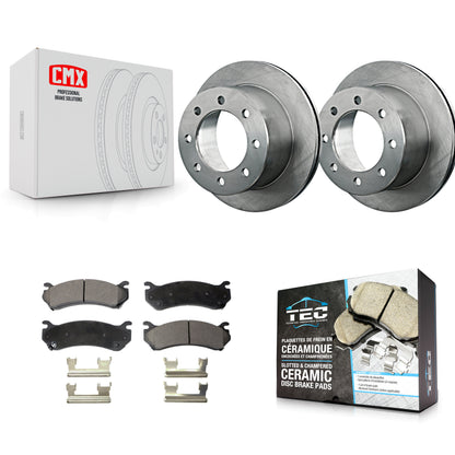 [Arrière] Kit de Disque et plaquette (céramique) de frein pour 2007 GMC Sierra 3500 Classic avec 12000 Lb GVW K8T-101639