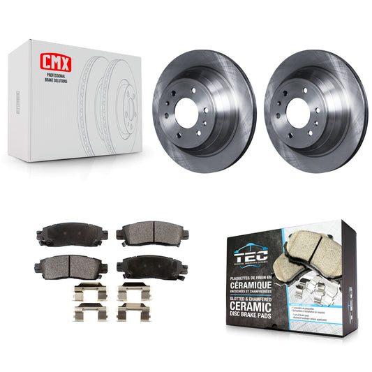 [Arrière] Kit de Disque et plaquette (céramique) de frein pour Chevrolet Trailblazer GMC Envoy EXT XL Buick Rainier Oldsmobile Bravada XUV SSR Isuzu Ascender Saab 9-7x K8T-101642