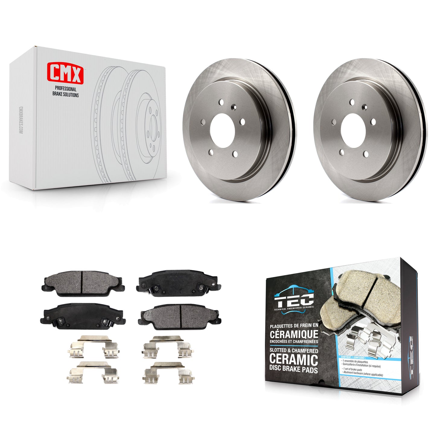 [Arrière] Kit de Disque et plaquette (céramique) de frein pour Cadillac CTS STS K8T-101644