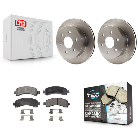 [Arrière] Kit de Disque et plaquette (céramique) de frein pour Chevrolet Express 2500 GMC Savana K8T-101645