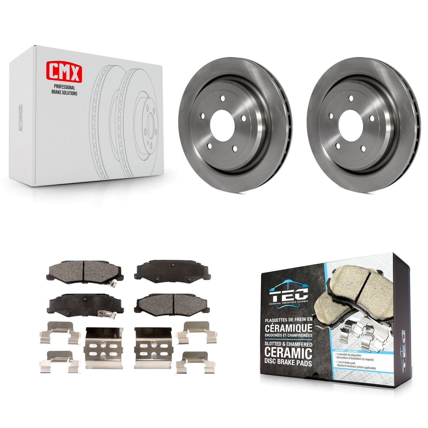 [Arrière] Kit de Disque et plaquette (céramique) de frein pour Chevrolet Corvette Cadillac XLR K8T-101648