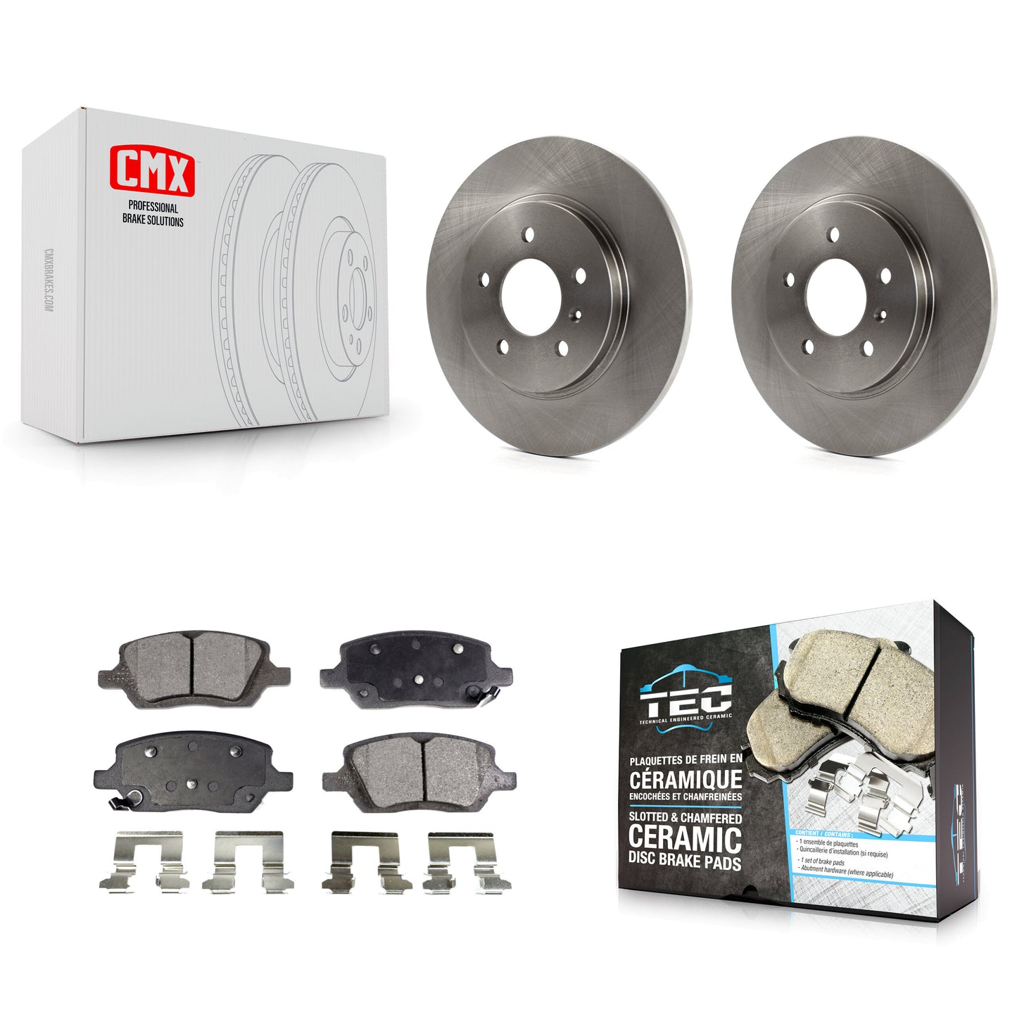 [Arrière] Kit de Disque et plaquette (céramique) de frein pour 2005 Chevrolet Uplander Pontiac Montana Buick Terraza Saturn Relay K8T-101651