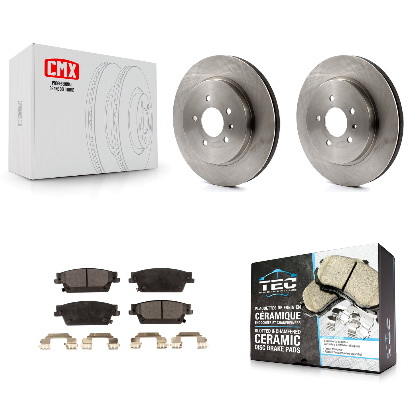 [Arrière] Kit de Disque et plaquette (céramique) de frein pour Cadillac STS CTS K8T-101654
