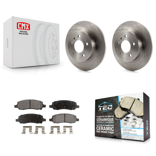 [Arrière] Kit de Disque et plaquette (céramique) de frein pour 2006-2011 Buick Lucerne Cadillac DTS K8T-101658