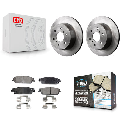 [Arrière] Kit de Disque et plaquette (céramique) de frein pour Chevrolet Silverado 1500 GMC Sierra Tahoe Suburban Yukon Cadillac XL Avalanche Escalade ESV EXT K8T-101661