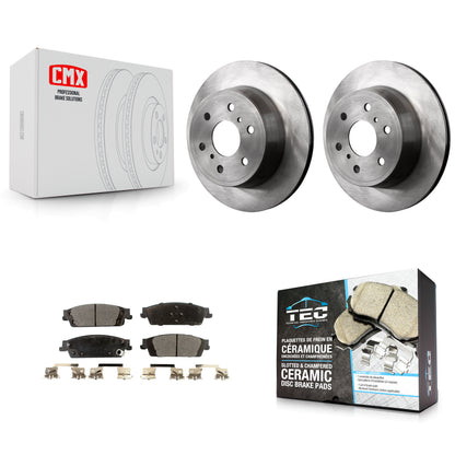 [Arrière] Kit de Disque et plaquette (céramique) de frein pour Chevrolet Silverado 1500 GMC Sierra Tahoe Suburban Yukon Cadillac XL Escalade ESV LD Limited K8T-101662