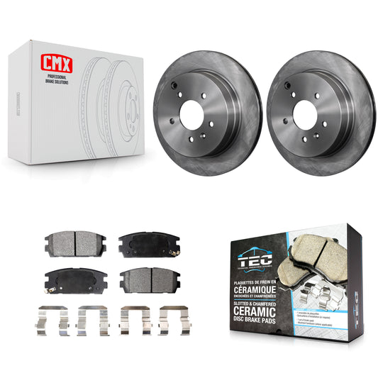 [Arrière] Kit de Disque et plaquette (céramique) de frein pour Chevrolet Equinox Saturn Vue Captiva Sport Pontiac Torrent Suzuki XL-7 K8T-101663