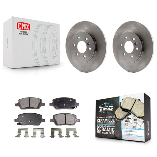 [Arrière] Kit de Disque et plaquette (céramique) de frein pour Chevrolet Uplander Pontiac Montana Buick Terraza Saturn Relay K8T-101665