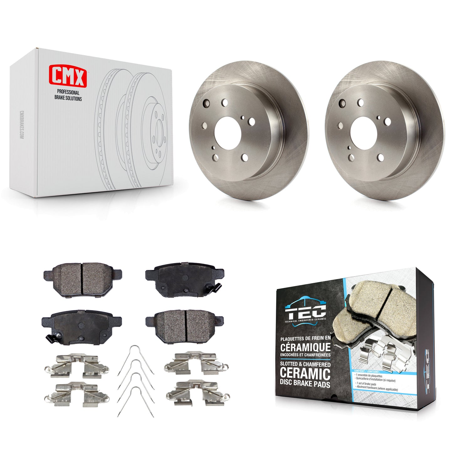 [Arrière] Kit de Disque et plaquette (céramique) de frein pour 2010 Toyota Matrix XRS K8T-101671