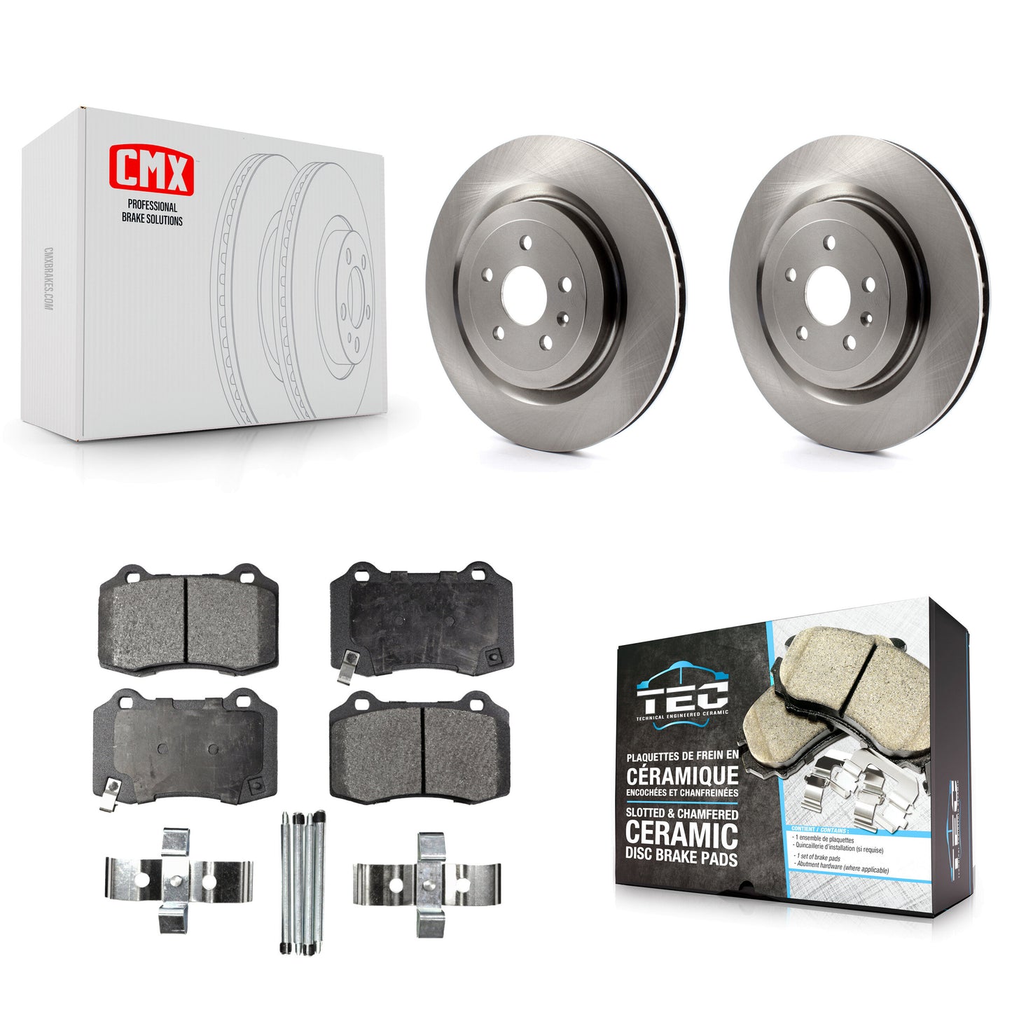 [Arrière] Kit de Disque et plaquette (céramique) de frein pour Chevrolet Camaro Cadillac CTS K8T-101673