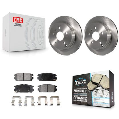 [Arrière] Kit de Disque et plaquette (céramique) de frein pour 2010-2017 Chevrolet Equinox GMC Terrain K8T-101682