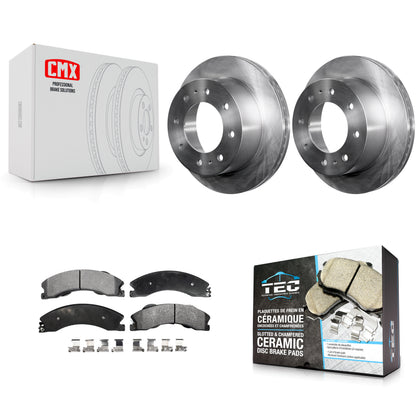 [Arrière] Kit de Disque et plaquette (céramique) de frein pour Chevrolet Silverado 2500 HD GMC Sierra 3500 Suburban K8T-101689