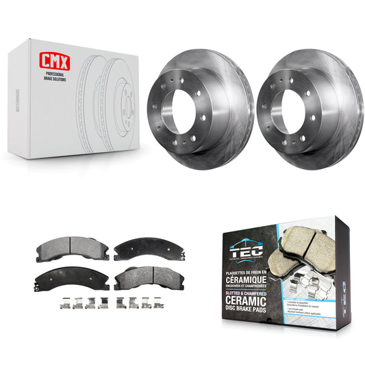 [Arrière] Kit de Disque et plaquette (céramique) de frein pour Chevrolet Silverado 2500 HD GMC Sierra 3500 Suburban K8T-101689