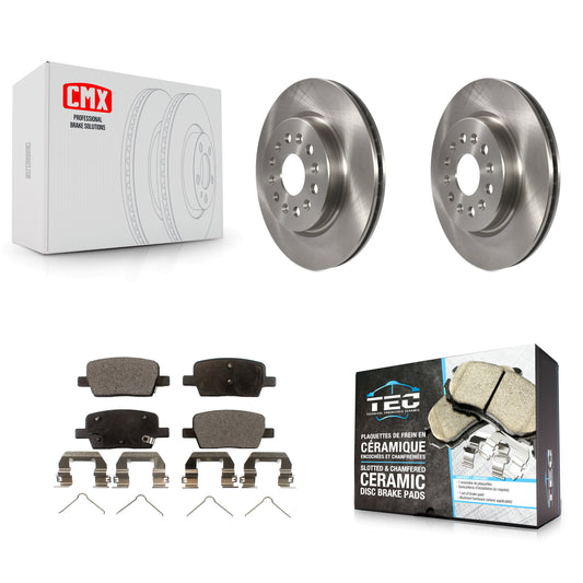 [Arrière] Kit de Disque et plaquette (céramique) de frein pour Chevrolet Traverse GMC Acadia Cadillac XT5 Buick Enclave Blazer XT6 K8T-101695