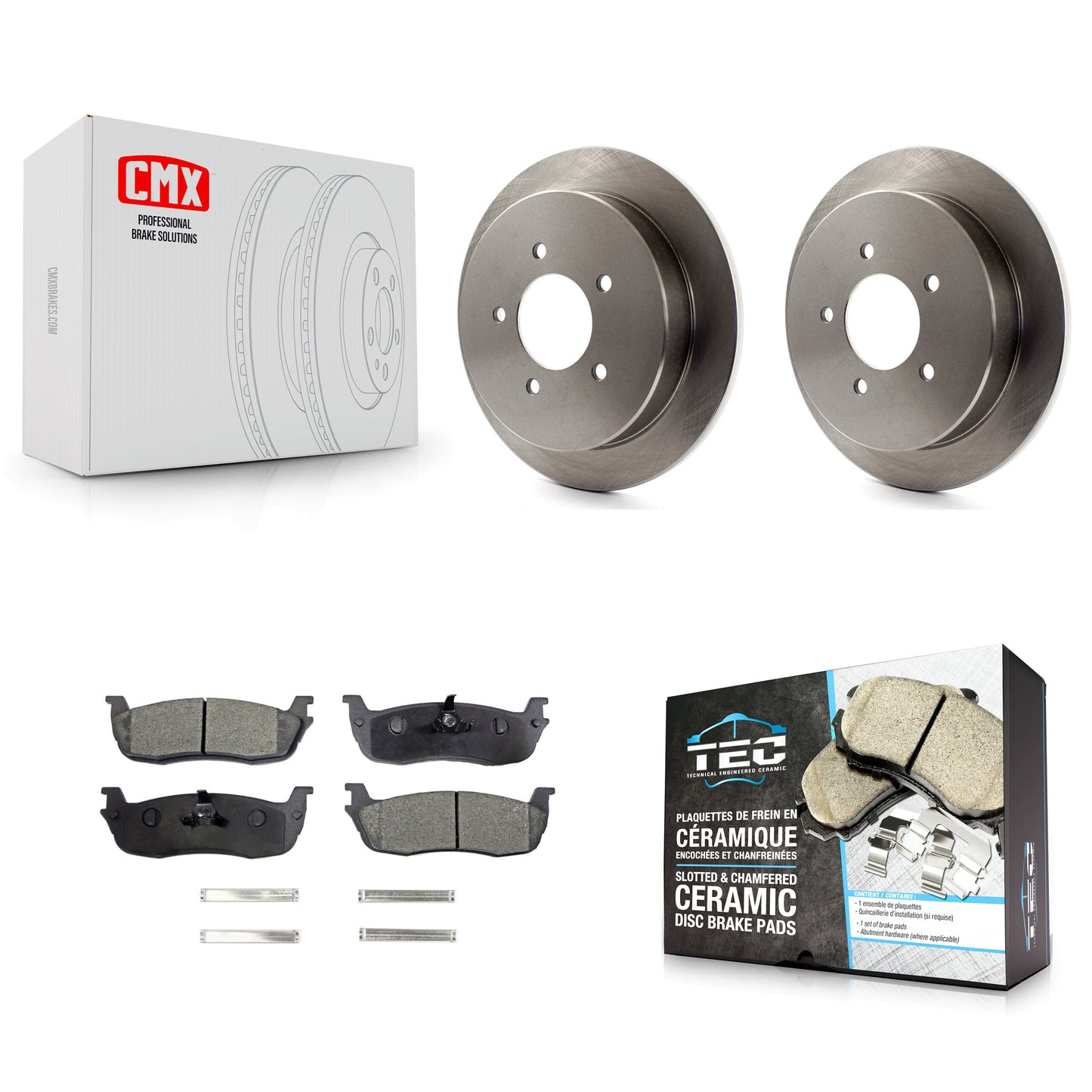 [Arrière] Kit de Disque et plaquette (céramique) de frein pour Ford F-150 Expedition Lincoln Navigator K8T-101700