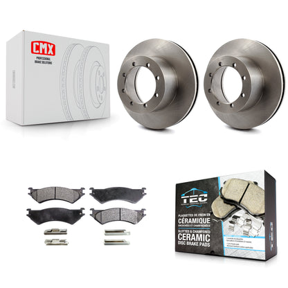 [Arrière] Kit de Disque et plaquette (céramique) de frein pour 1999-2001 Ford E-350 Super Duty avec Dual Wheels K8T-101702
