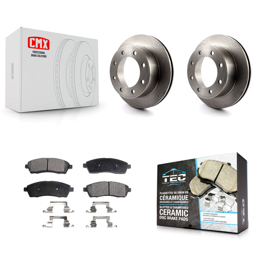 [Arrière] Kit de Disque et plaquette (céramique) de frein pour Ford F-250 Super Duty F-350 Excursion K8T-101706