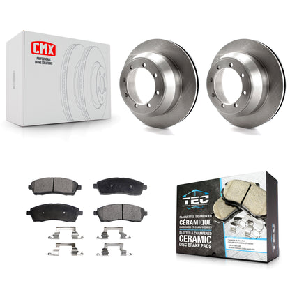[Arrière] Kit de Disque et plaquette (céramique) de frein pour 1999-2004 Ford F-350 Super Duty avec Dual Wheels K8T-101708