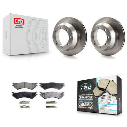 [Arrière] Kit de Disque et plaquette (céramique) de frein pour Ford E-350 Super Duty Econoline Club Wagon F-150 Heritage K8T-101709