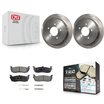 [Arrière] Kit de Disque et plaquette (céramique) de frein pour Ford F-150 Expedition Lincoln Navigator Heritage Blackwood K8T-101711