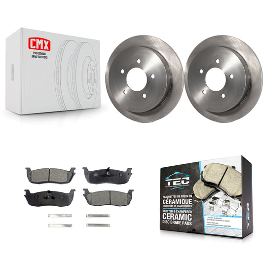 [Arrière] Kit de Disque et plaquette (céramique) de frein pour Ford F-150 Expedition Lincoln Navigator Heritage Blackwood K8T-101711