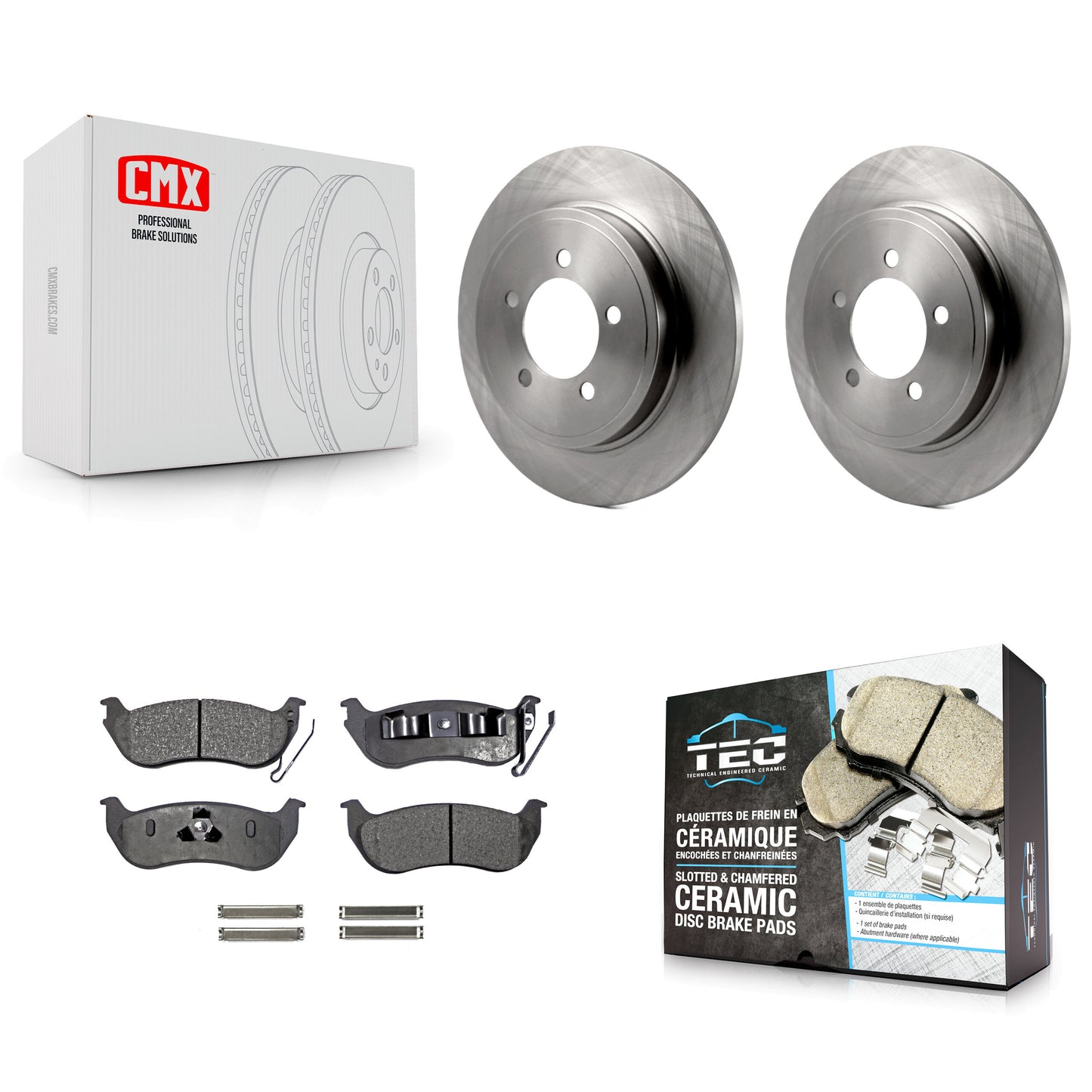 [Arrière] Kit de Disque et plaquette (céramique) de frein pour Ford Explorer Sport Trac Mercury Mountaineer K8T-101713