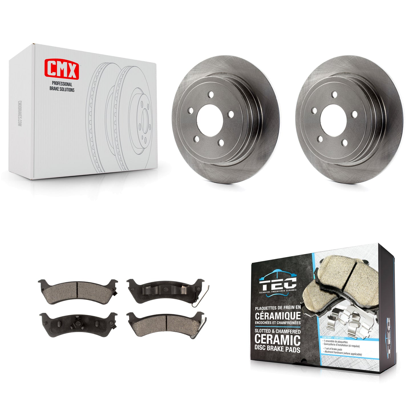 [Arrière] Kit de Disque et plaquette (céramique) de frein pour Ford Explorer Sport Trac K8T-101719