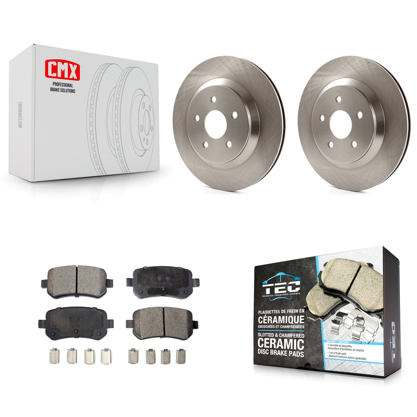 [Arrière] Kit de Disque et plaquette (céramique) de frein pour 2004-2007 Ford Freestar Mercury Monterey K8T-101722